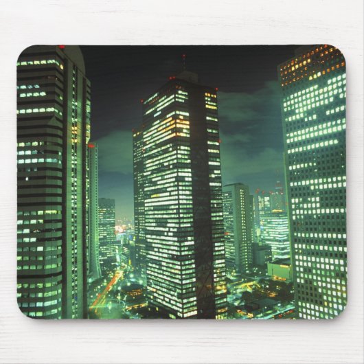 Nightscape, Shinjuku, Tokio, Japan Mousepad (Vorne)