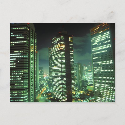 Nightscape, Shinjuku, Tokyo, Japan Postkarte (Vorderseite)