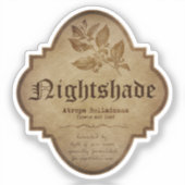 Nightshade Apothecary DC Aufkleber (Vorderseite)