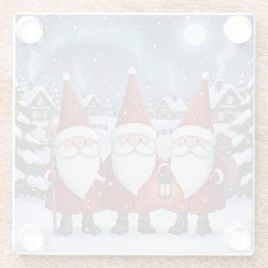 Nighttime Norway Nisse, Coaster Glasuntersetzer (Rückseite)