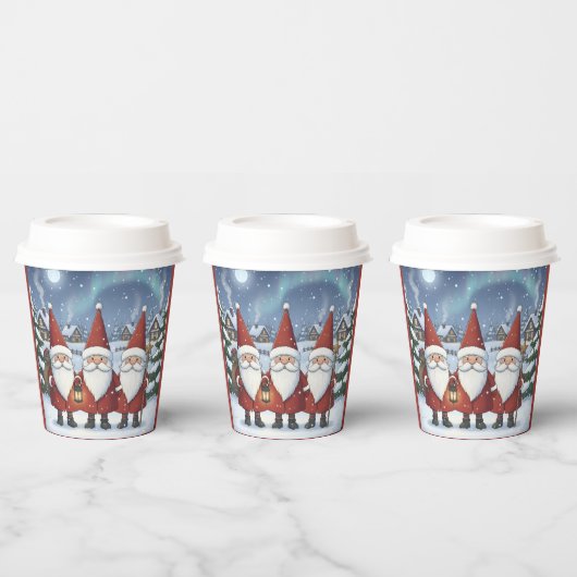 Nighttime Norway Nisse, Paper Cups Pappbecher (Multi)