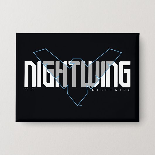 Nightwing Hi-Tech Name Grafik Button (Vorderseite)