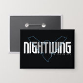 Nightwing Hi-Tech Name Grafik Button (Vorderseite/Rückseite)