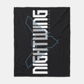 Nightwing Hi-Tech Name Grafik Fleecedecke (Vorderseite)