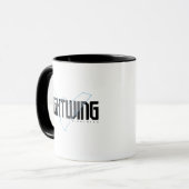 Nightwing Hi-Tech Name Grafik Tasse (Vorderseite Links)