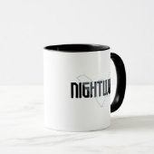 Nightwing Hi-Tech Name Grafik Tasse (VorderseiteRechts)