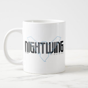 Nightwing Hi-Tech Namensgrafik Jumbo-Tasse