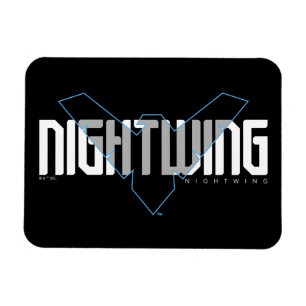 Nightwing Hi-Tech Namensgrafik Magnet
