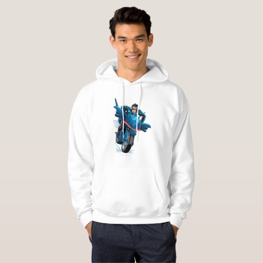 Nightwing rides bike hoodie (Vorne ganz)