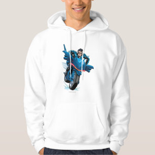 Nightwing rides bike hoodie