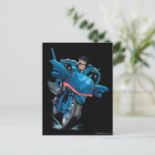 Nightwing rides bike postkarte (Stehend Vorderseite)