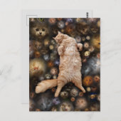 Nighty Kitty Cat, Postkarte (Vorne/Hinten)