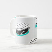 Nigiri Sushi, neonisch Vintag. Kaffeetasse (Vorderseite Links)