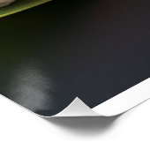 Nigiri sushi on a leaf – minimalist sushi art poster (Ecke)