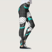 Nigiri Sushi Vintag Sketch Pattern Leggings (Rechts)