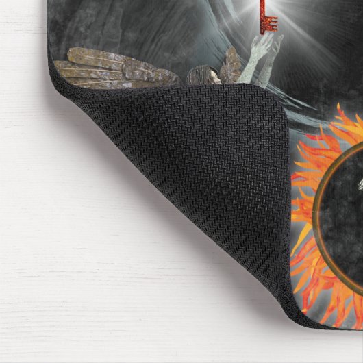 Nigredo Traditionelle Alchemy Putrefaction Black S Mousepad (Ecke)