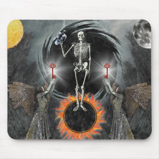 Nigredo Traditionelle Alchemy Putrefaction Black S Mousepad (Vorne)