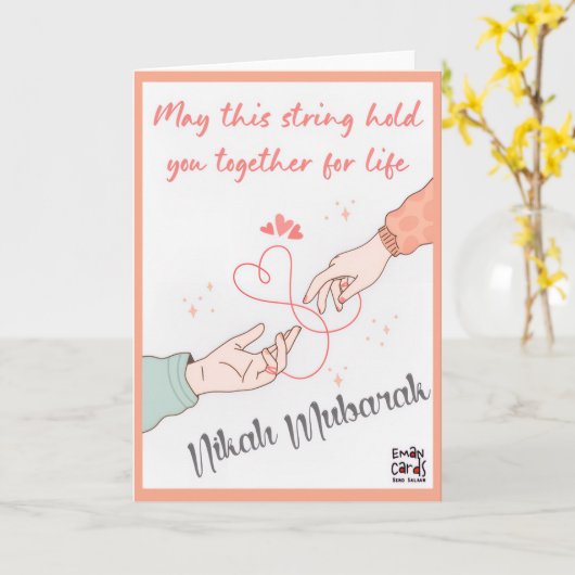 Nihak Mubarak - Rings String Karte (Gelbe Blume)