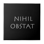 Nihil obstat fliese (Vorderseite)