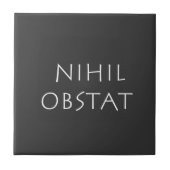Nihil obstat fliese (Vorderseite)