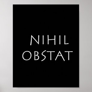 Nihil obstat poster