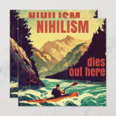 Nihilismus stirbt hier am Kajak (Vorne/Hinten)