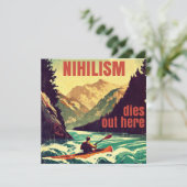 Nihilismus stirbt hier am Kajak (Stehend Vorderseite)