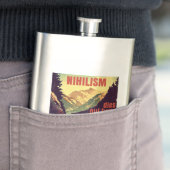 Nihilismus stirbt hier am Kajak Flachmann (Beispiel)