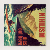 Nihilismus stirbt hier am Kajak Puzzle (Horizontal)