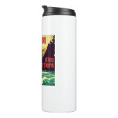 Nihilismus stirbt hier am Kajak Thermosbecher (Nach rechts gedreht)