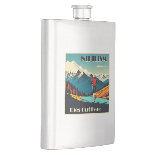 Nihilismus stirbt hier aus flachmann (Rechts)