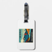 Nihilismus stirbt hier aus gepäckanhänger (Rückseite vertikal)