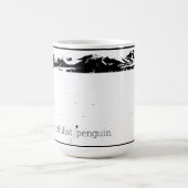 Nihilistischer Pinguin Kaffeetasse (Mittel)