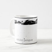 Nihilistischer Pinguin Kaffeetasse (Vorderseite Links)