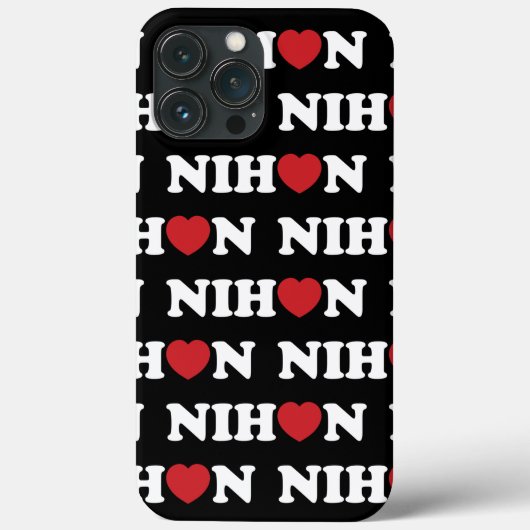 Nihon Liebe Heart Case-Mate iPhone Case (Rückseite)