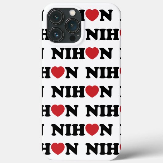 Nihon Liebe Heart Case-Mate iPhone Hülle (Rückseite)