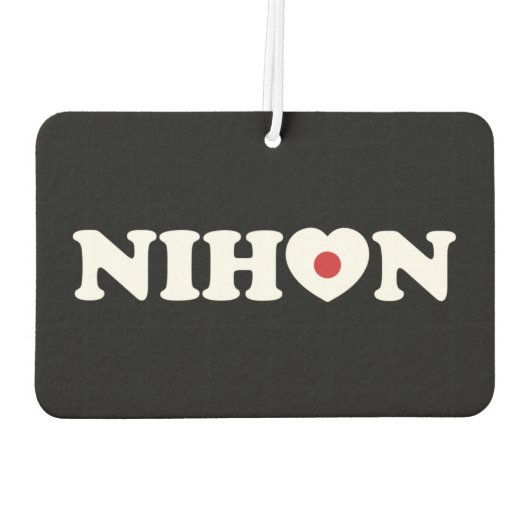 Nihon Liebe Heart Flag Air Freshener Autolufterfrischer (Rückseite)