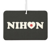 Nihon Liebe Heart Flag Air Freshener Autolufterfrischer (Vorderseite)