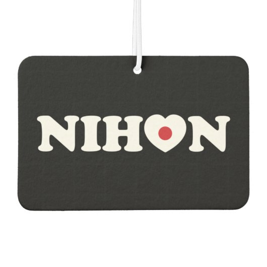 Nihon Liebe Heart Flag Air Freshener Autolufterfrischer (Vorderseite)