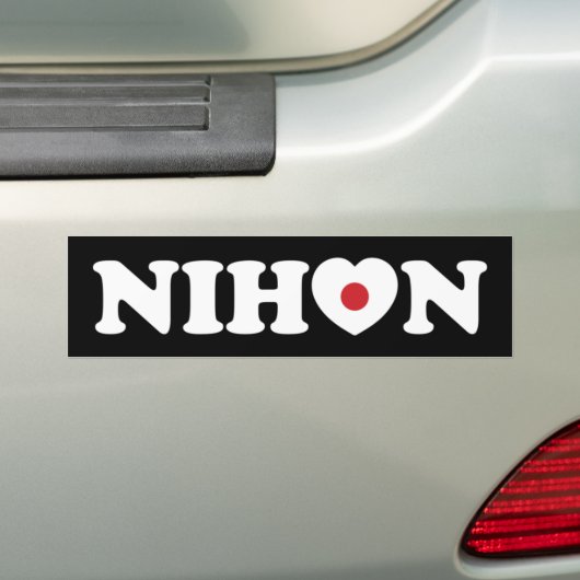 Nihon Liebe Heart Flag Autoaufkleber (Auf Auto)