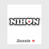Nihon Liebe Heart Flag Sticker (Blatt)
