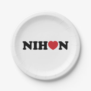 Nihon Liebe Heart Pappteller
