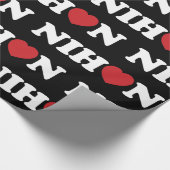 Nihon Liebe Heart Wrapping Paper Geschenkpapier (Ecke)