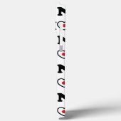 Nihon Liebe Herzenflagge Case-Mate iPhone Hülle (Rückseite / Links)