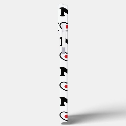 Nihon Liebe Herzenflagge Case-Mate iPhone Hülle (Rückseite / Links)