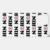 Nihon Liebe Herzenflagge Case-Mate iPhone Hülle (Rückseite (Horizontal))