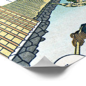 Nihonbashi-Brücke in Edo Poster (Ecke)