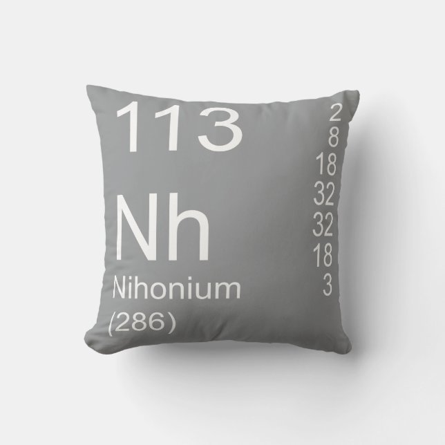 Nihonium Kissen (Vorderseite)