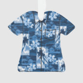 Niihau Inselhawaiisches Plumeria-Aloha Shirt Ornament (Vorderseite)