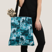 Niihau Island Hawaiian Plumeria Palms Beach Bag Tasche (Von Nahem)